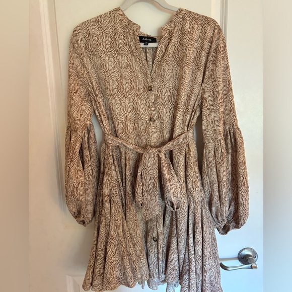 Long sleeve flowy dress. Only worn once! - Picture 1 of 4